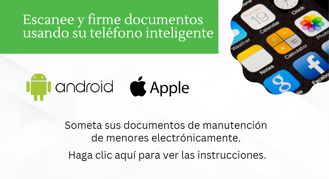 Apple and Android Banner - Spanish