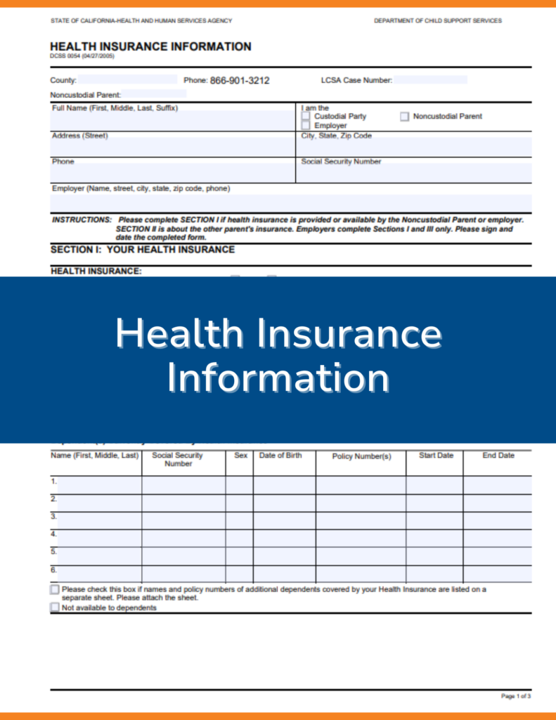 Health Insurance Information