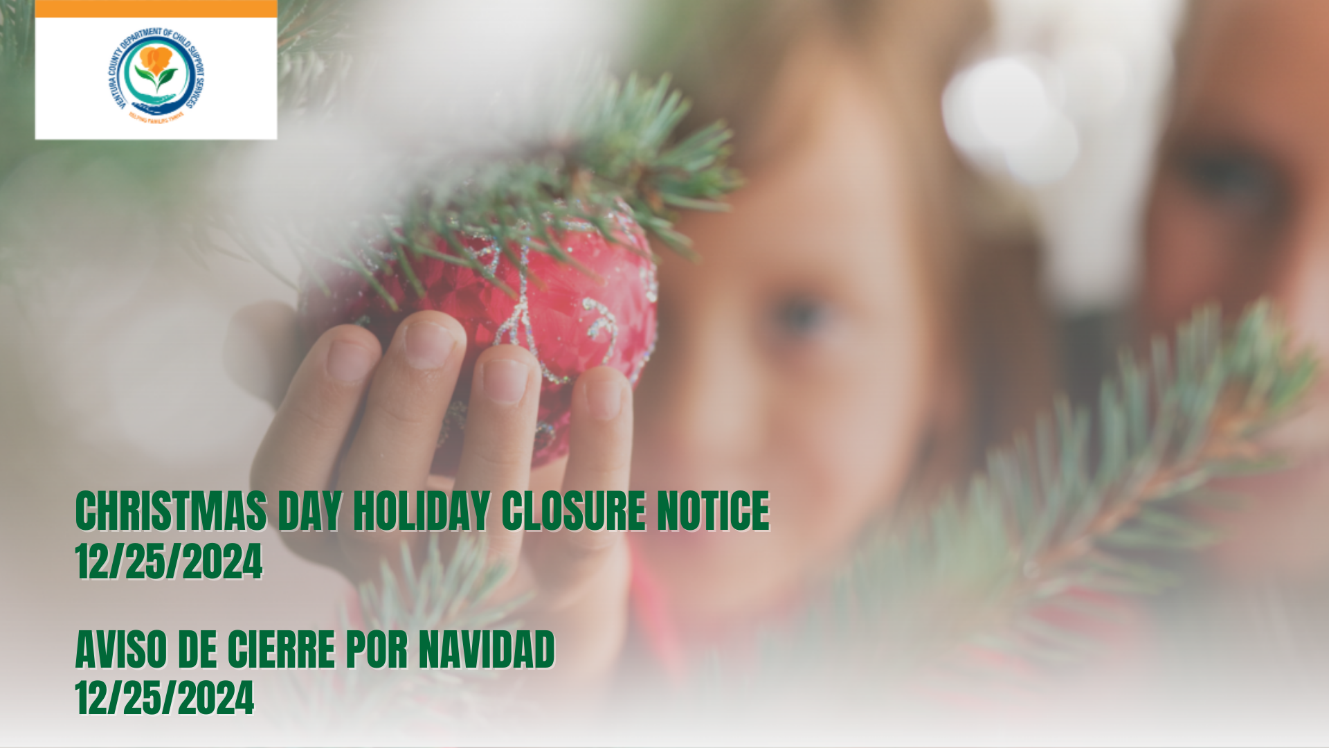 Our office will be closed on 12/25/2024 in observance of Christmas. We will resume normal business hours on 12/26/2024. If you need assistance during this time, please visit Customer Connect at bit.ly/VC_CustomerConnect.

We wish you a safe and happy holiday!

 
Aviso de cierre por día festivo
Nuestra oficina permanecerá cerrada el 12/25/2024 con motivo de Navidad. Reanudaremos nuestro horario normal el 12/26/2024. Si necesita asistencia durante este tiempo, por favor visite Customer Connect en bit.ly/VC_CustomerConnect.

¡Les deseamos un día festivo seguro y feliz!