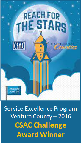 Service Excellence Program Ventura County - 2016 CSAC Challenge Award Winner