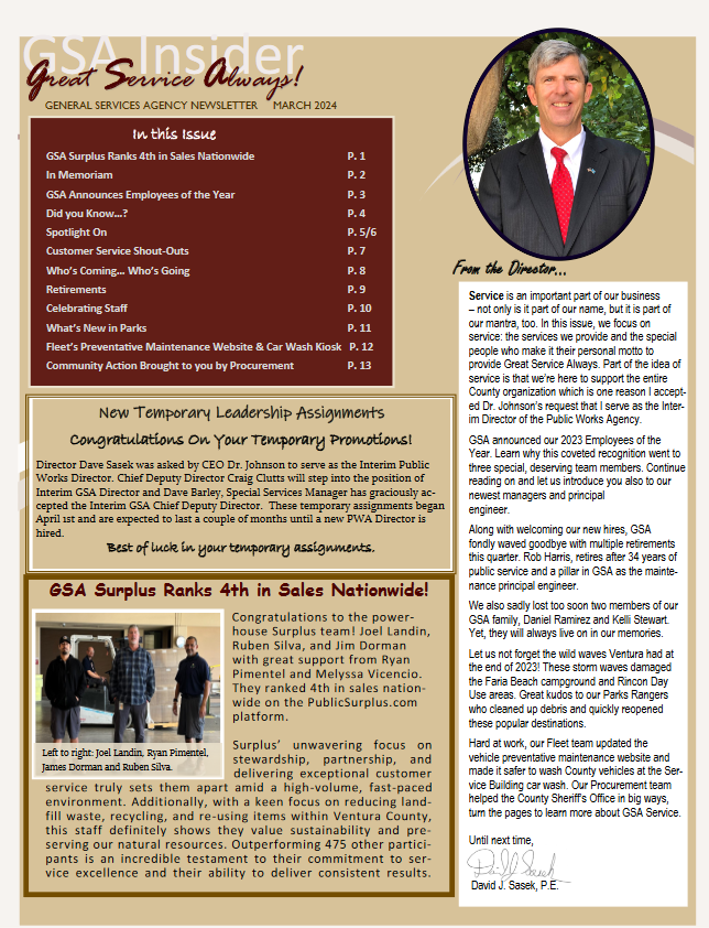 March 2024 Newsletter Cover