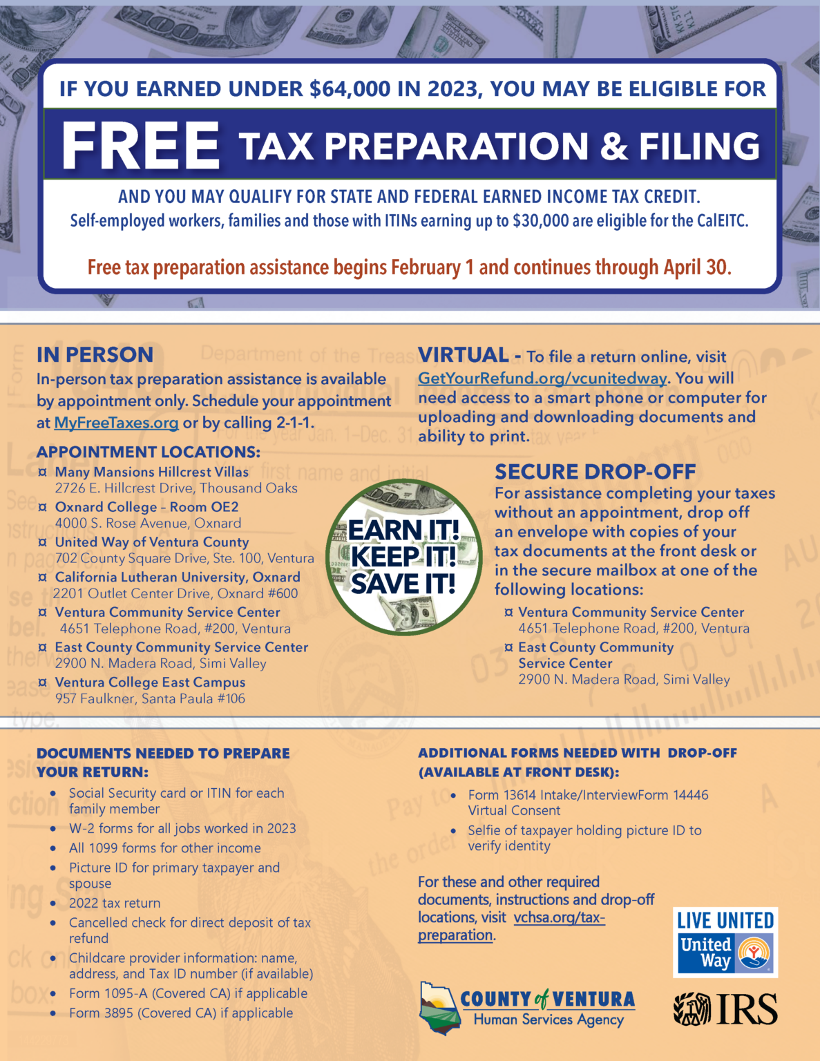 Tax Preparation – Human Services Agency