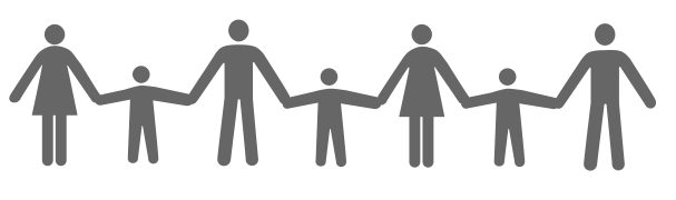 icon of family holding hands