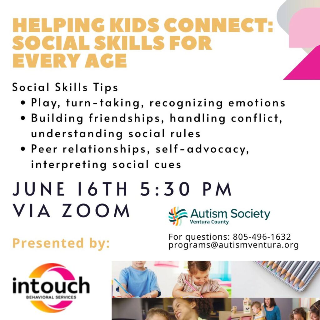 Beige colored flyer with workshop details includes a collage of children in classroom setting writing, playing.